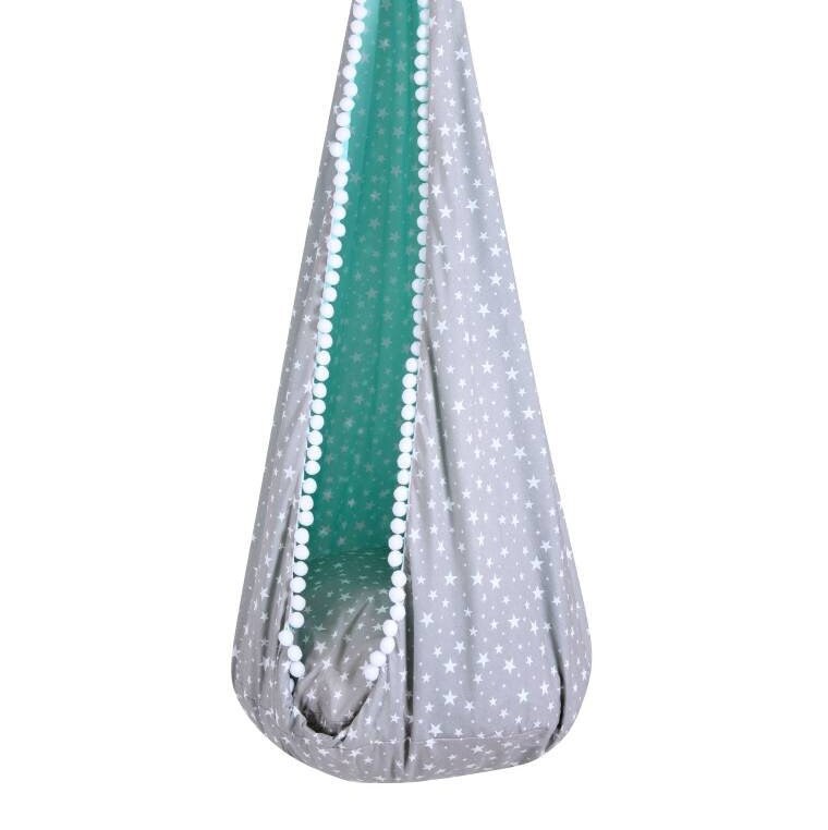 Kids Cocoon Swing - Mint & Stars