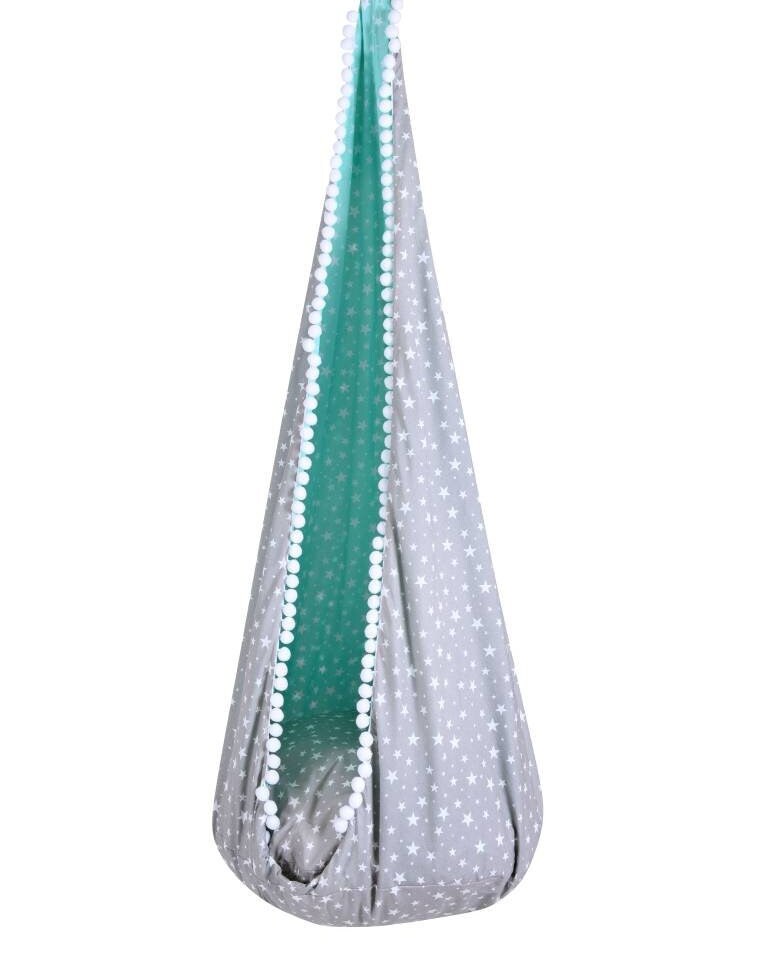 Kids Cocoon Swing - Mint & Stars