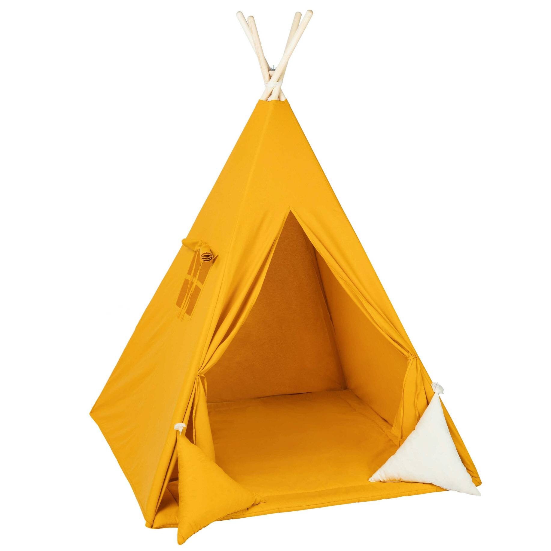 Orange Teepee Tent | Teepee Orange | Kids Teepee | Teepee Tent for Kids | Teepee Tent for Babies & Toddlers | Orange Tent | Kids Teepee Tent | Teepee Tent for Boys & Girls |
