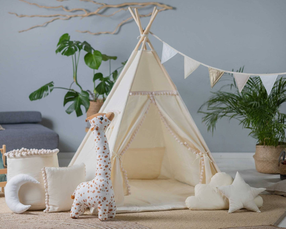 Cream Teepee Tent | Teepee Cream | Kids Teepee | Teepee Tent for Kids | Teepee Tent for Babies | Cream Tent | Kids Teepee Tent | Teepee Tent |