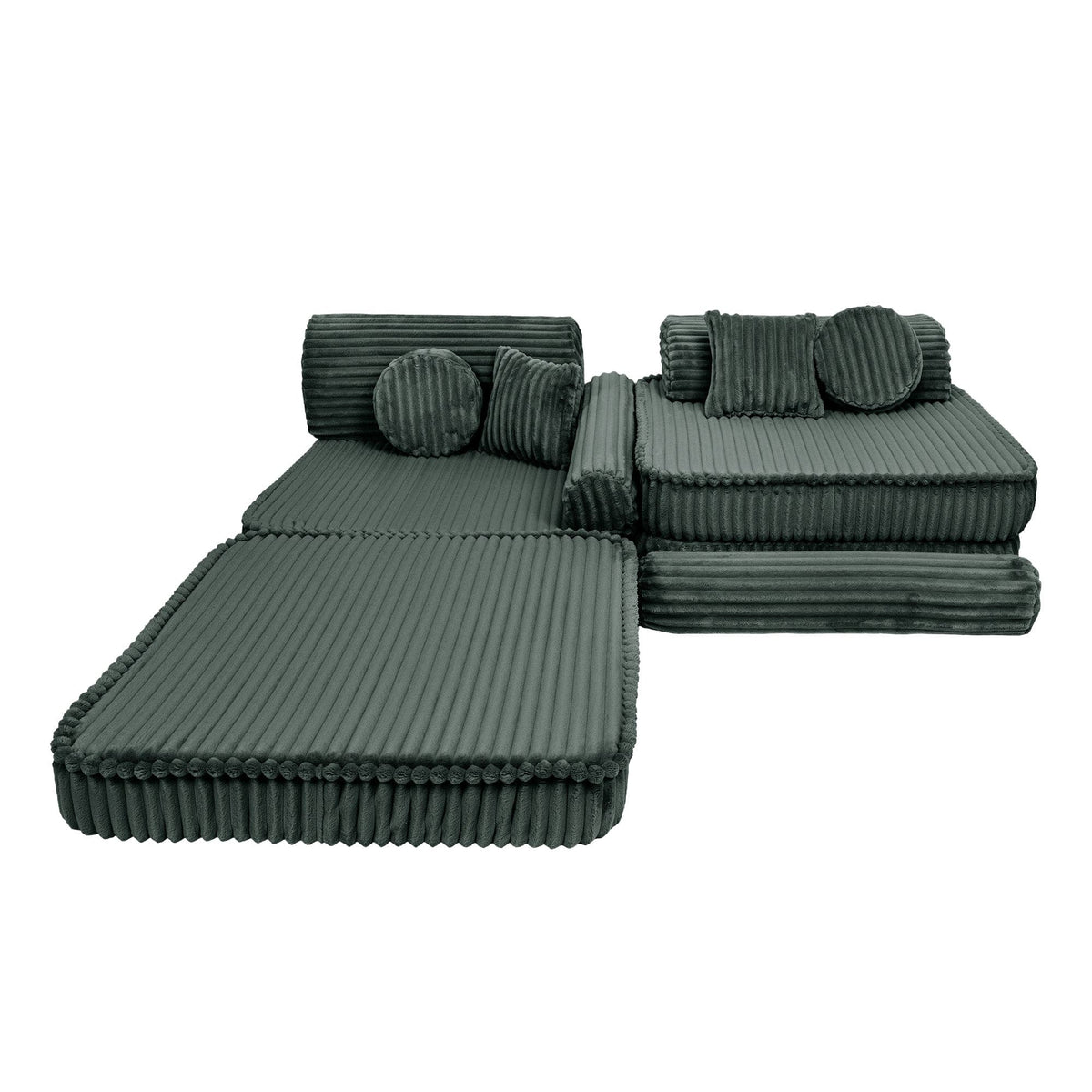 Meowbaby Kids Play Sofa - Modular Play Couch | 10 Pieces | Churros