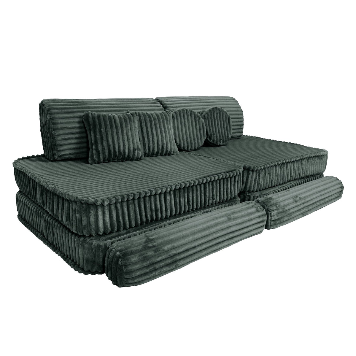 Meowbaby Kids Play Sofa - Modular Play Couch | 10 Pieces | Churros