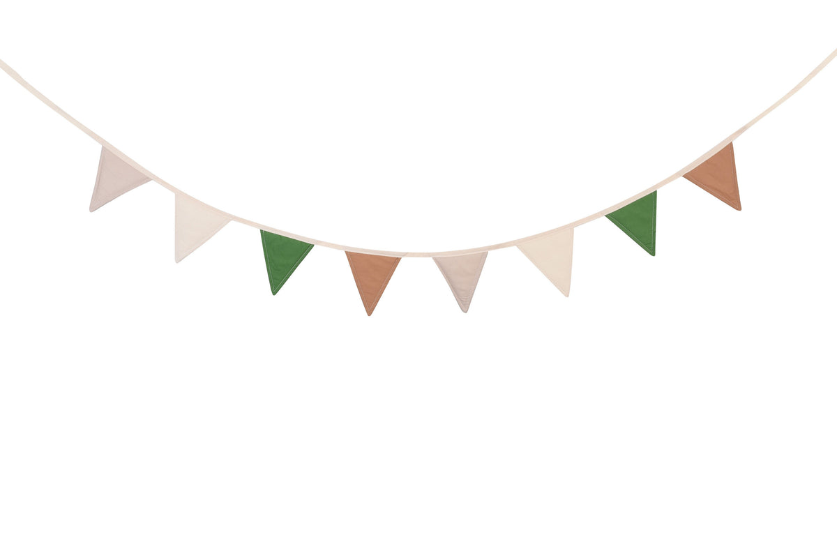 Kids Teepee - Cream & Green