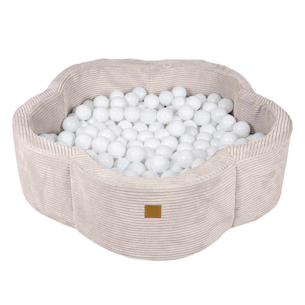 Meowbaby Aesthetic Ecru Flower – Ball Pit for Children | Optional Balls