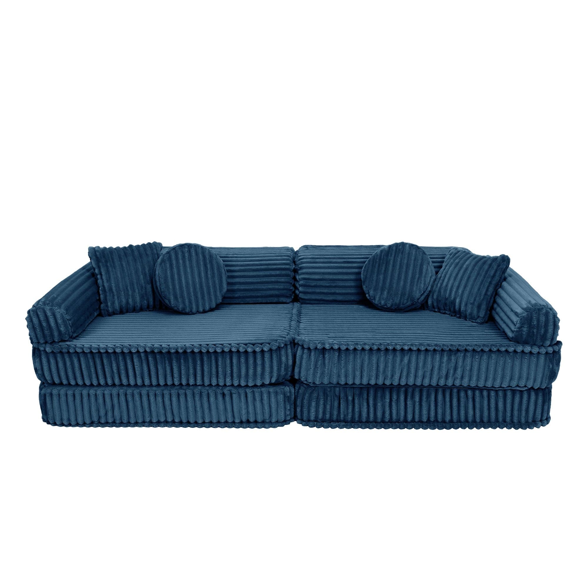 Meowbaby Kids Play Sofa | Modular Play Couch | churros play sofa for kids | Play Sofa | Blue Play sofa for kids |