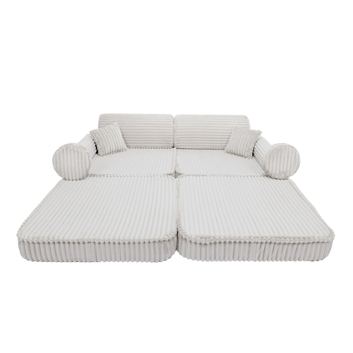 Meowbaby Kids Play Sofa - Modular Play Couch | 10 Pieces | Churros