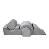 MeowBaby Aesthetic Kids Foam Climbing Blocks - Baby Soft Play Set | 5 Elements