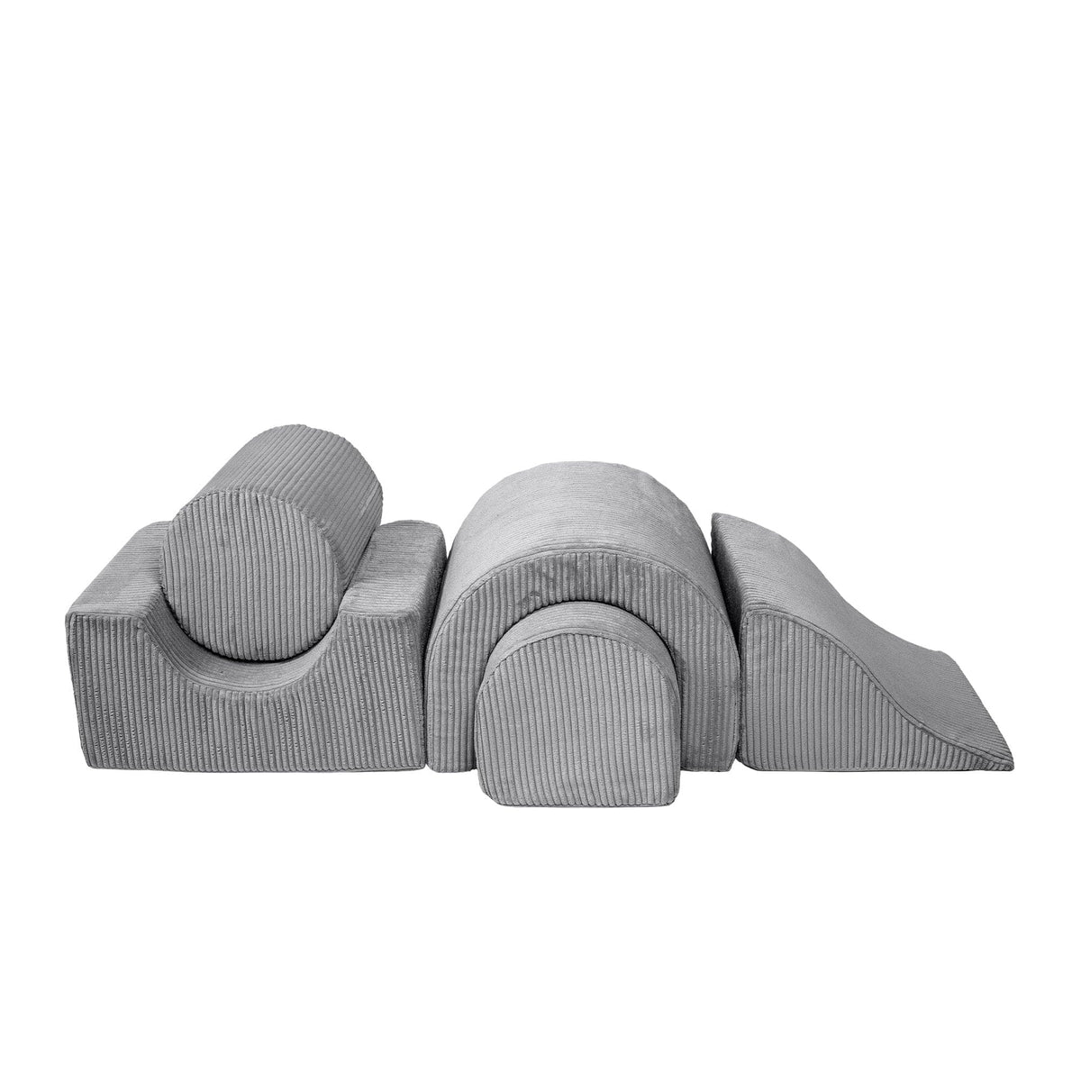 MeowBaby Aesthetic Kids Foam Climbing Blocks - Baby Soft Play Set | 5 Elements