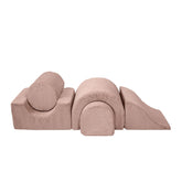 MeowBaby Aesthetic Kids Foam Climbing Blocks - Baby Soft Play Set | 5 Elements