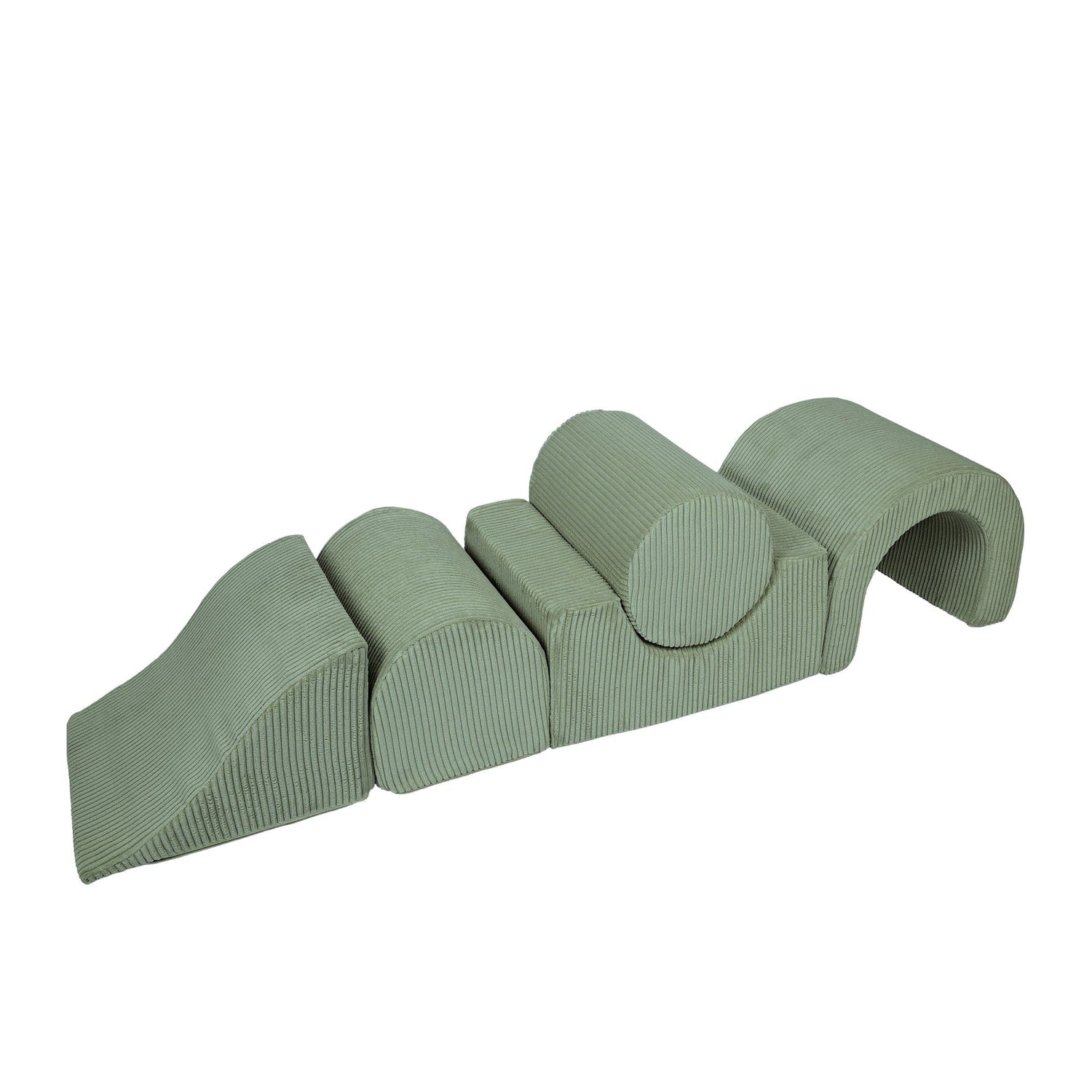 MeowBaby Aesthetic Kids Foam Climbing Blocks - Baby Soft Play Set | 5 Elements