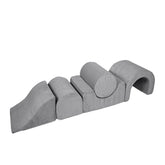 MeowBaby Aesthetic Kids Foam Climbing Blocks - Baby Soft Play Set | 5 Elements