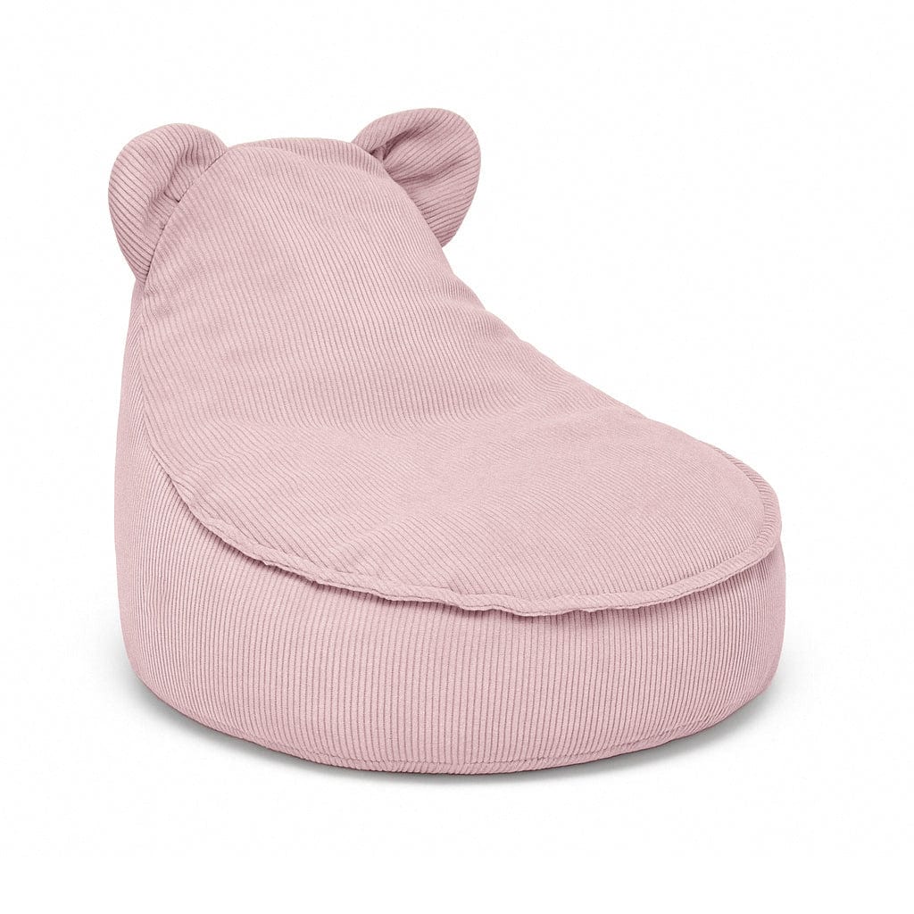 Meowbaby Sako Bag Teddy | Bean Bag for Kids | Slimcord bean bag teddy | kids pouffe | pouffe for kids | pink bean bag and pouffe for kids |