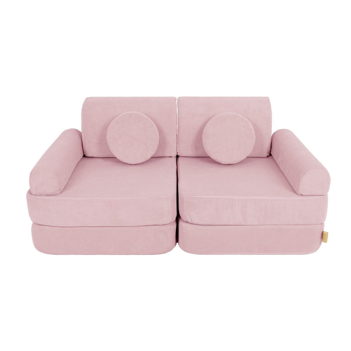 MeowBaby Slimcord Kids Play Sofa | Modular Play Sofa Bed | pink play sofa for kids | play couch |