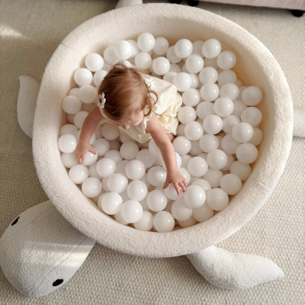 Boucle Ball Pit | MeowBaby Boucle Ball pit Turtle | Turtle Ball Pit Boucle | Foam Baby Ball Pit | Ball Pit for Kids |