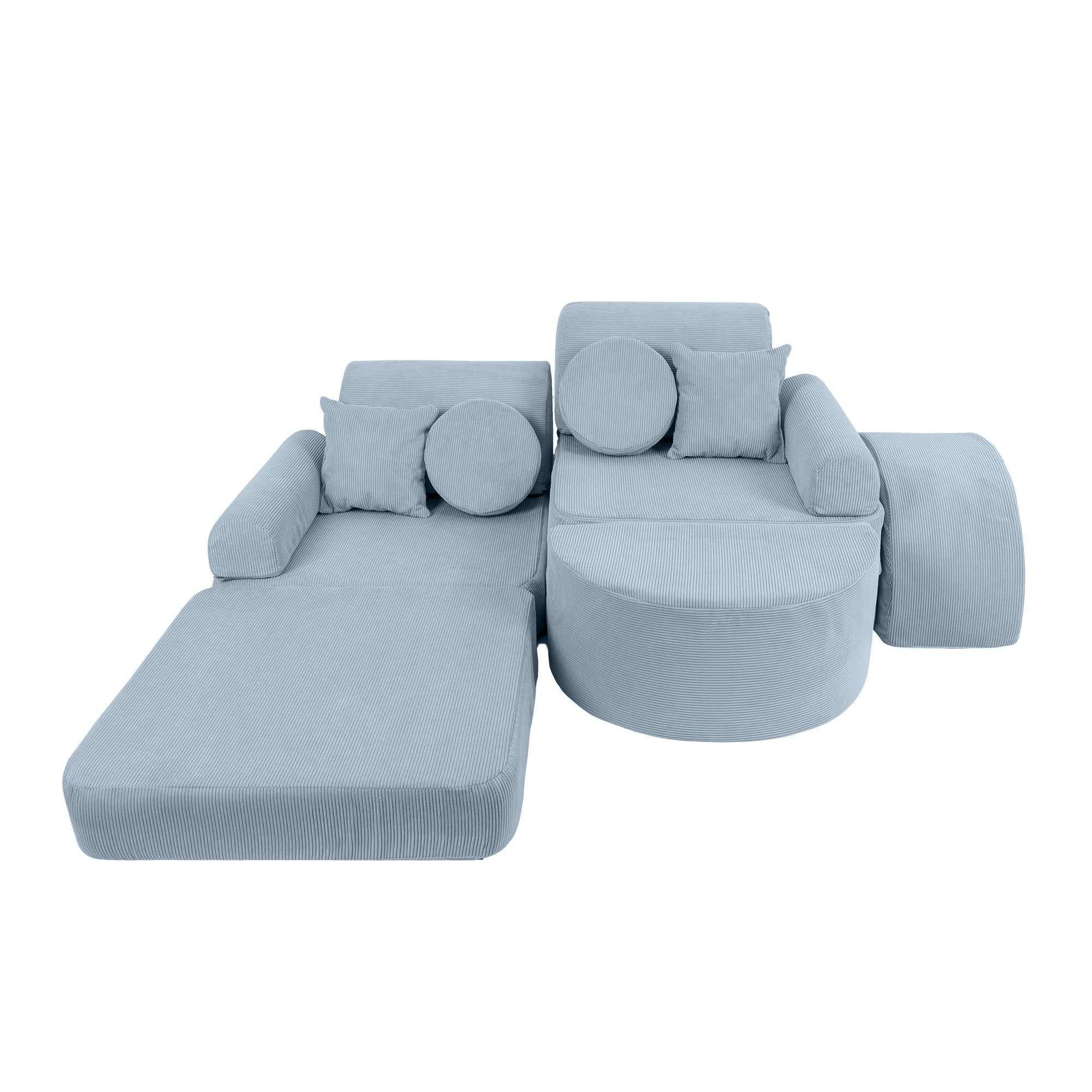 MeowBaby Slimcord Kids Play Sofa Max | Modular Play Sofa for Children