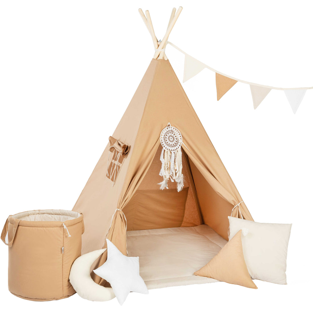 Kids Tipi Tent - Caramel Sweetness