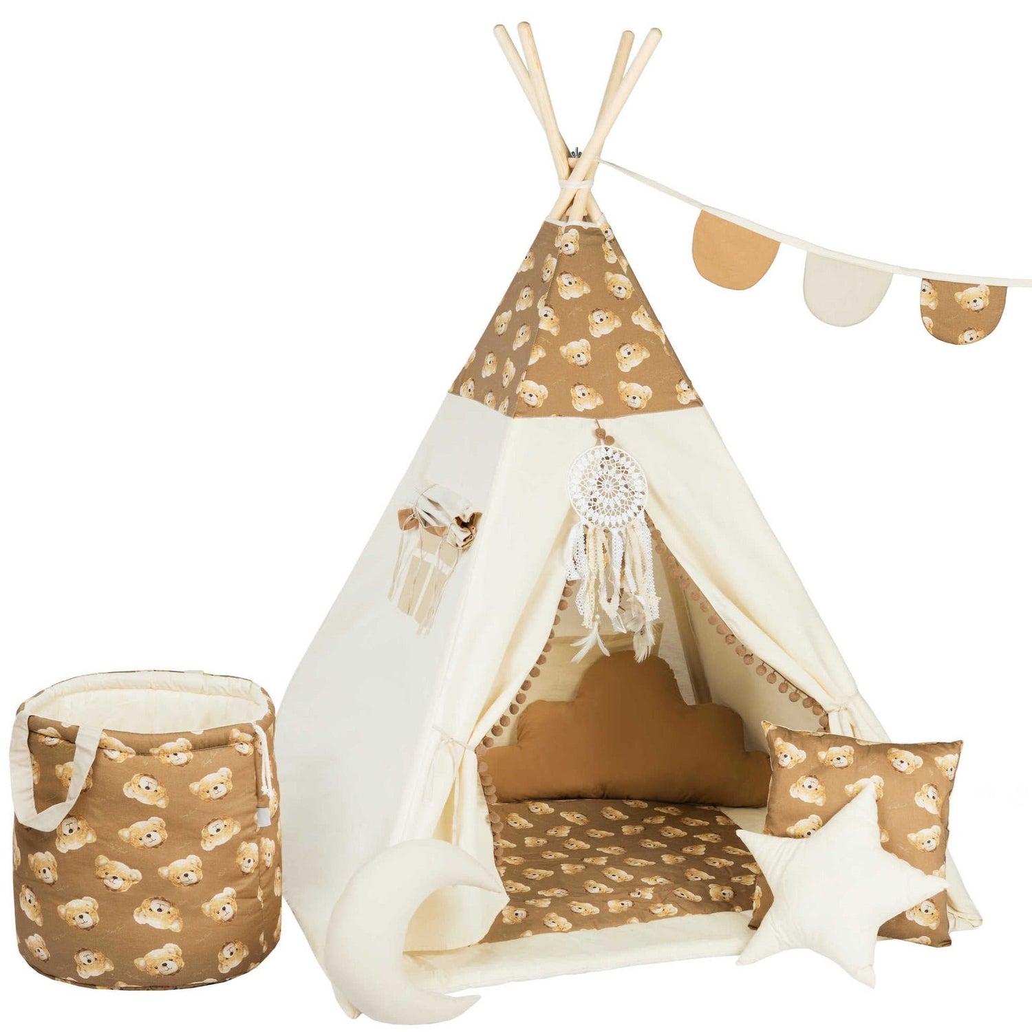 Kids Tent with Teddy Bear | Teepee Tent with Bears |