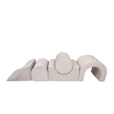 MeowBaby Aesthetic Kids Foam Climbing Blocks - Baby Soft Play Set | 5 Elements