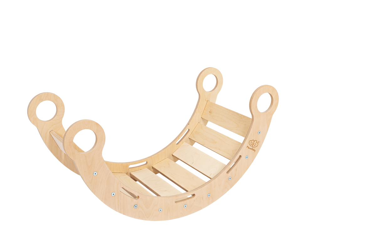 Rocker Natural - Wooden Toddler Indoor Climbing Frame for Kids