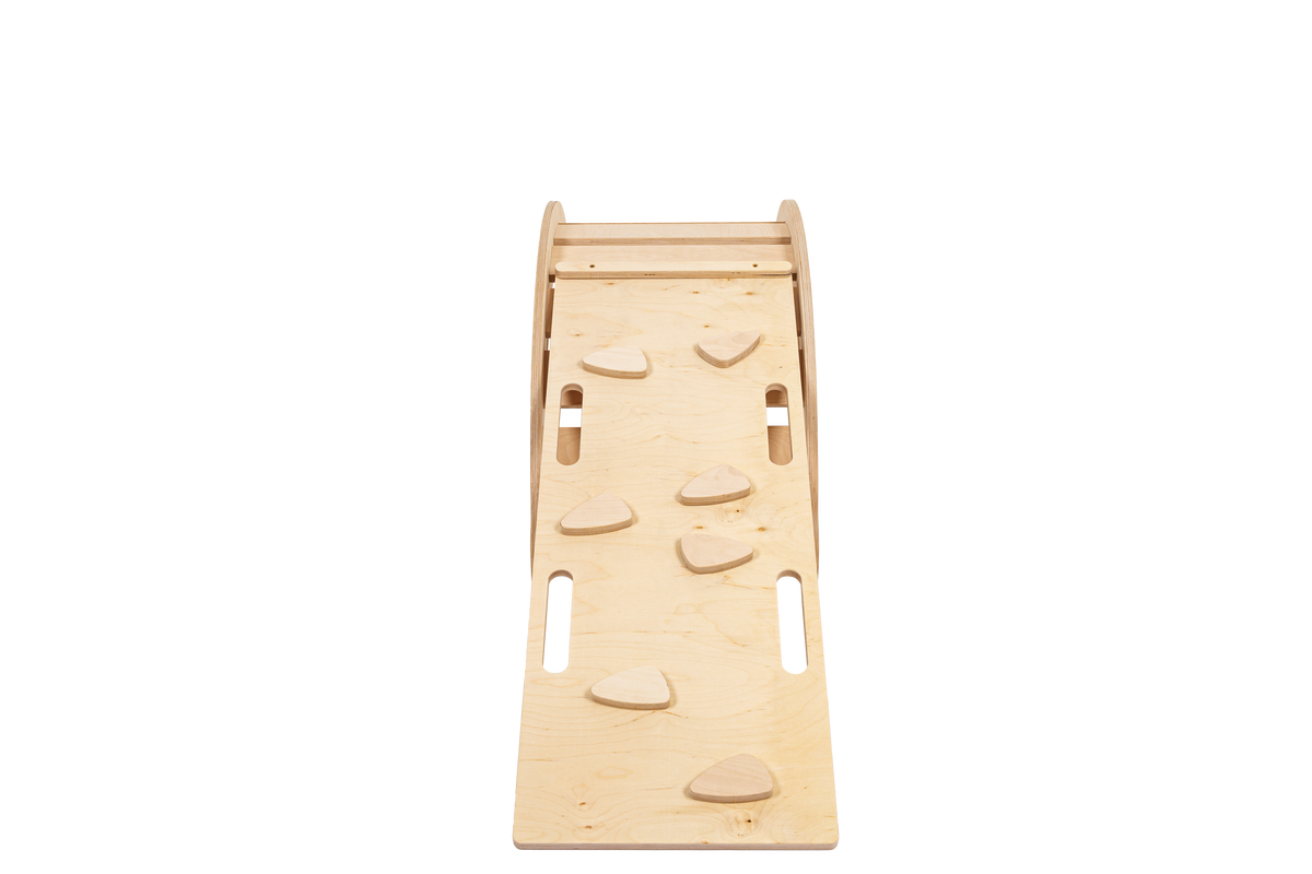 Rocker Natural - Wooden Toddler Indoor Climbing Frame for Kids