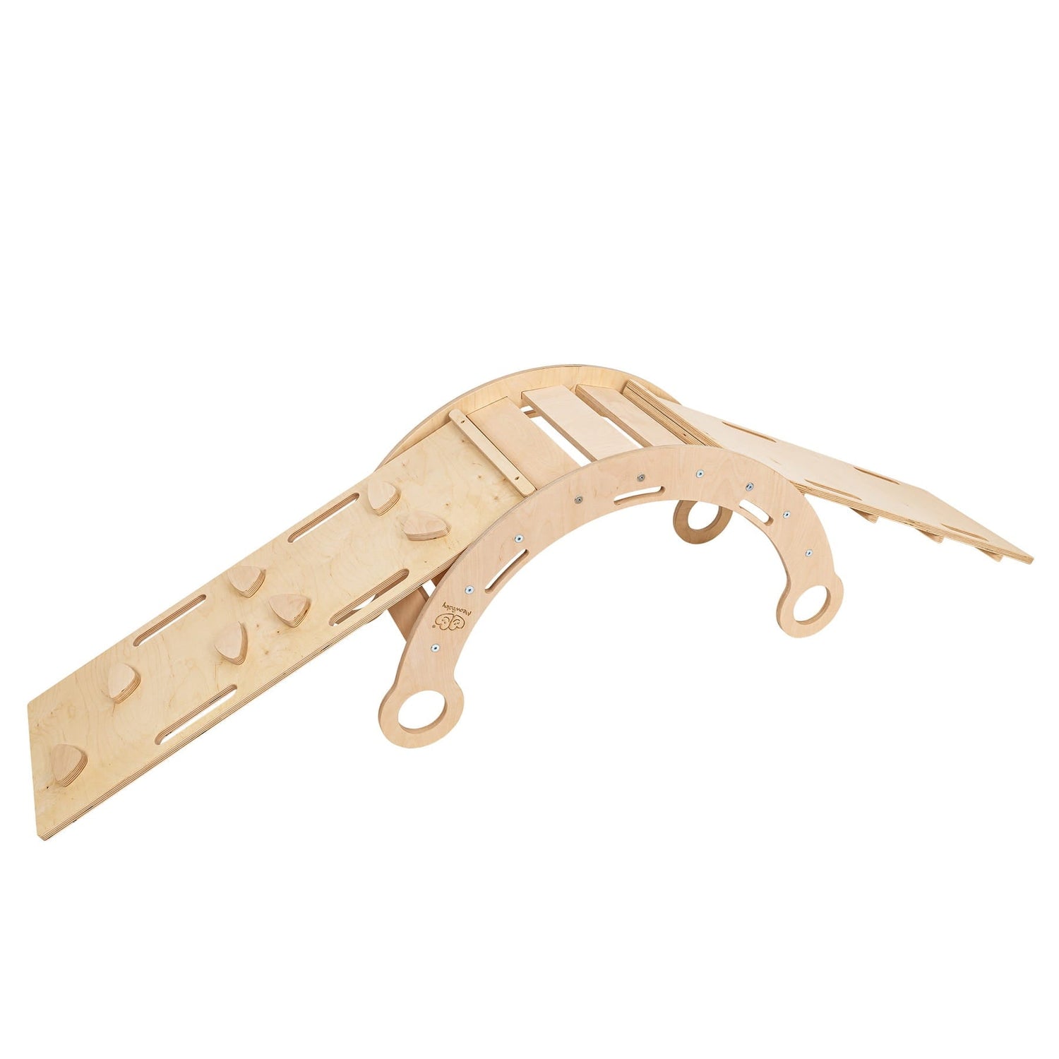 Rocker Natural - Wooden Toddler Indoor Climbing Frame for Kids