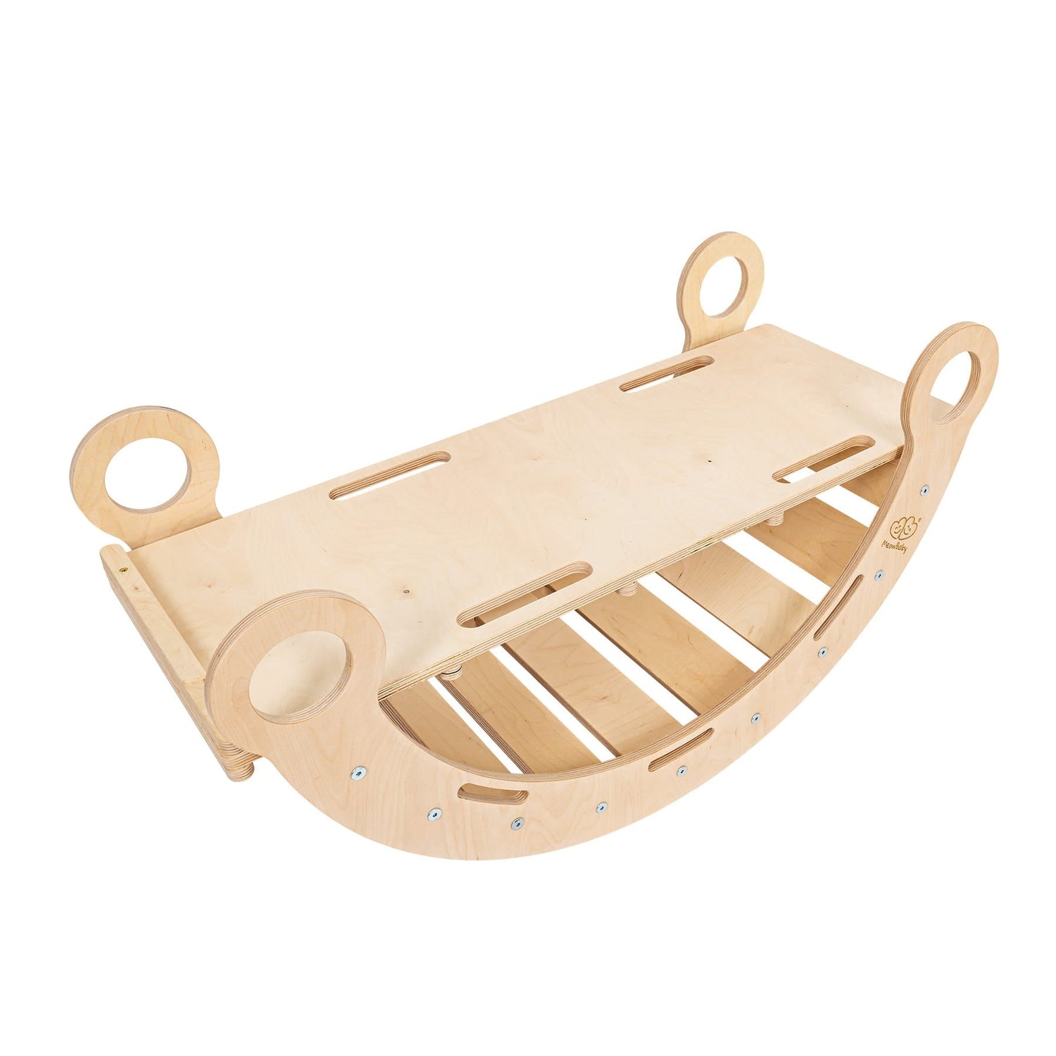 Rocker Natural - Wooden Toddler Indoor Climbing Frame for Kids