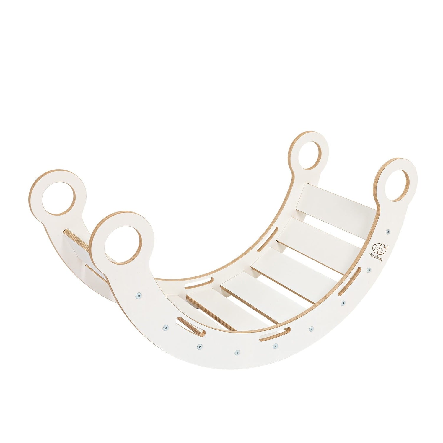 Rocker White - Wooden Toddler Indoor Climbing Frame for Kids