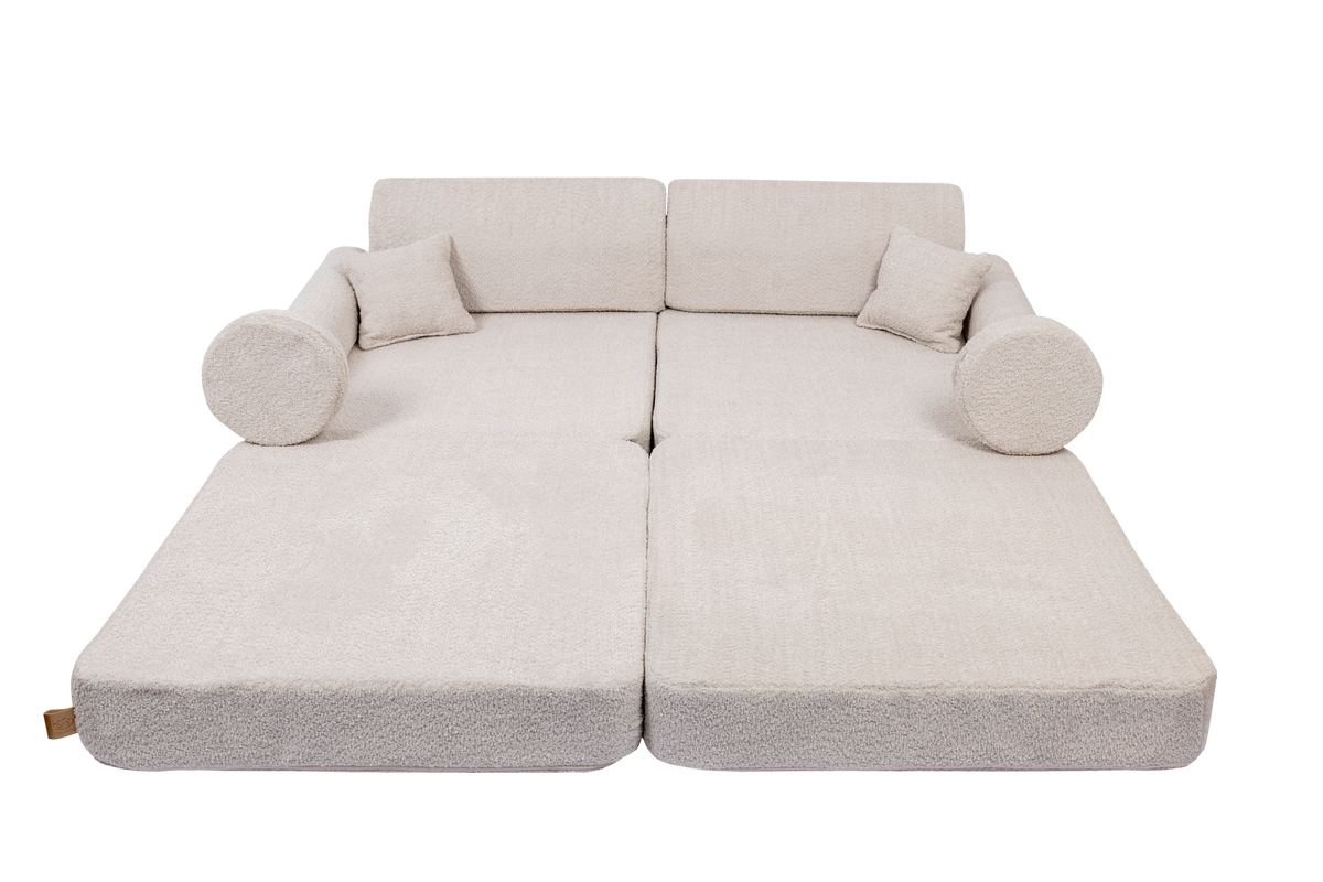 Boucle Play Sofa PREMIUM | Champagne Ecru BOUCLE Sofa