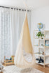 cream cocoon swing | kids cocoon swing | hanging cocoon swings | indoor swing | kids hanging chair swing | cream cocoon swing for kids |