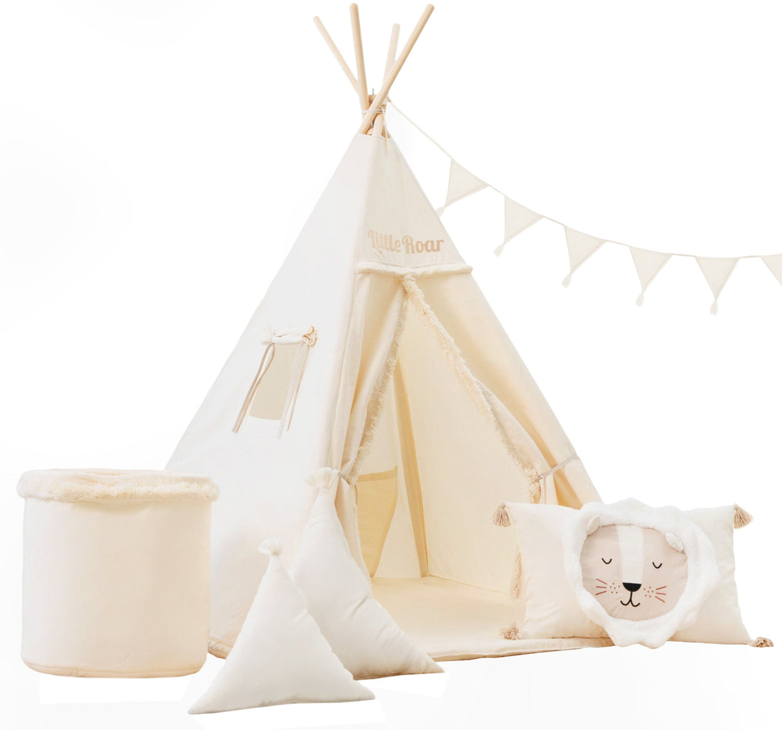 Cream Teepee Tent | Kids Teepee | Teepee Tent for Kids | Kids Teepee Tent |  Teepee Cream | Baby Teepee | Teepees for Boys | Teepees for Girls |  Cream Tent | 