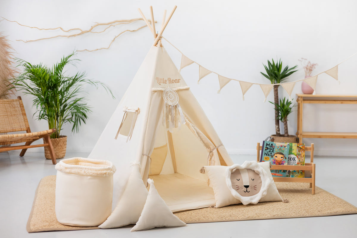 Cream Teepee Tent | Kids Teepee | Teepee Tent for Kids | Kids Teepee Tent |  Teepee Cream | Baby Teepee | Teepees for Boys | Teepees for Girls |  Cream Tent | 