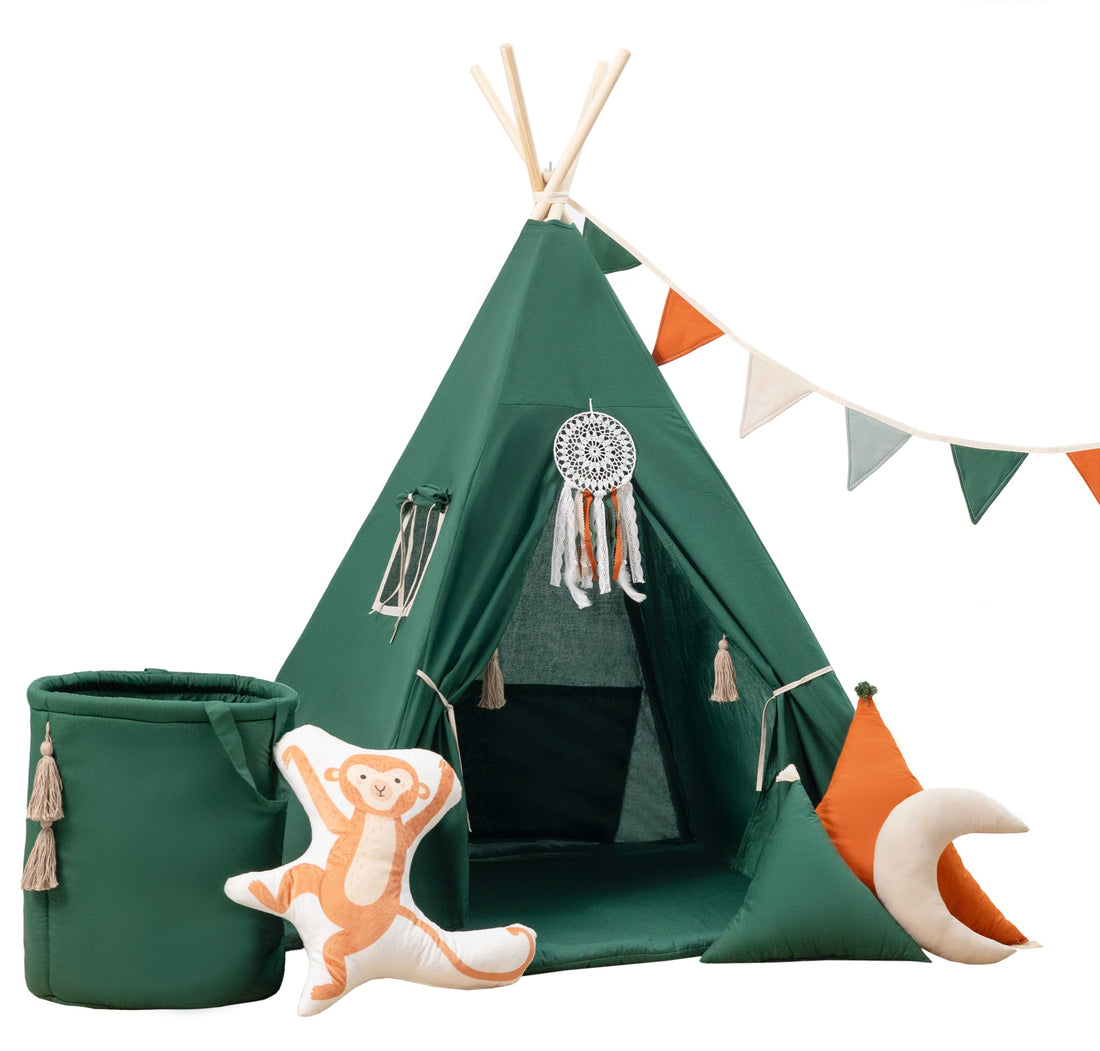 Green Teepee Tent | Kids Teepee | Teepee Tent for Kids | Kids Teepee Tent | Green Teepee | Baby Teepee | Teepees for Girls | Teepees for Boys | Green Tent | Teepees for Kids | Teepee | Tipi |