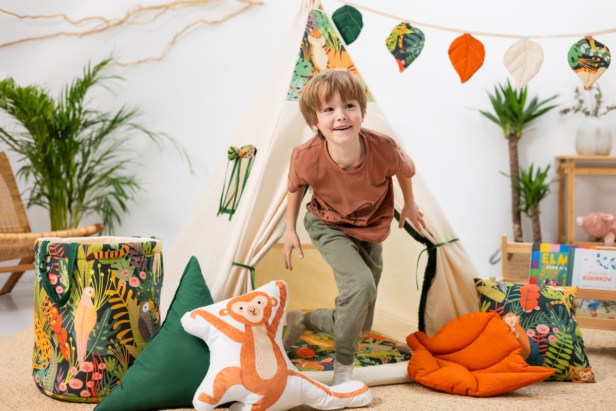 Jungle Teepee Tent | Kids Teepee | Teepee Tent for Kids | Kids Teepee Tent |  Teepee Jungle | Baby Teepee | Teepees for Girls | Teepees for Boys | Jungle Tent | Teepees for Kids |