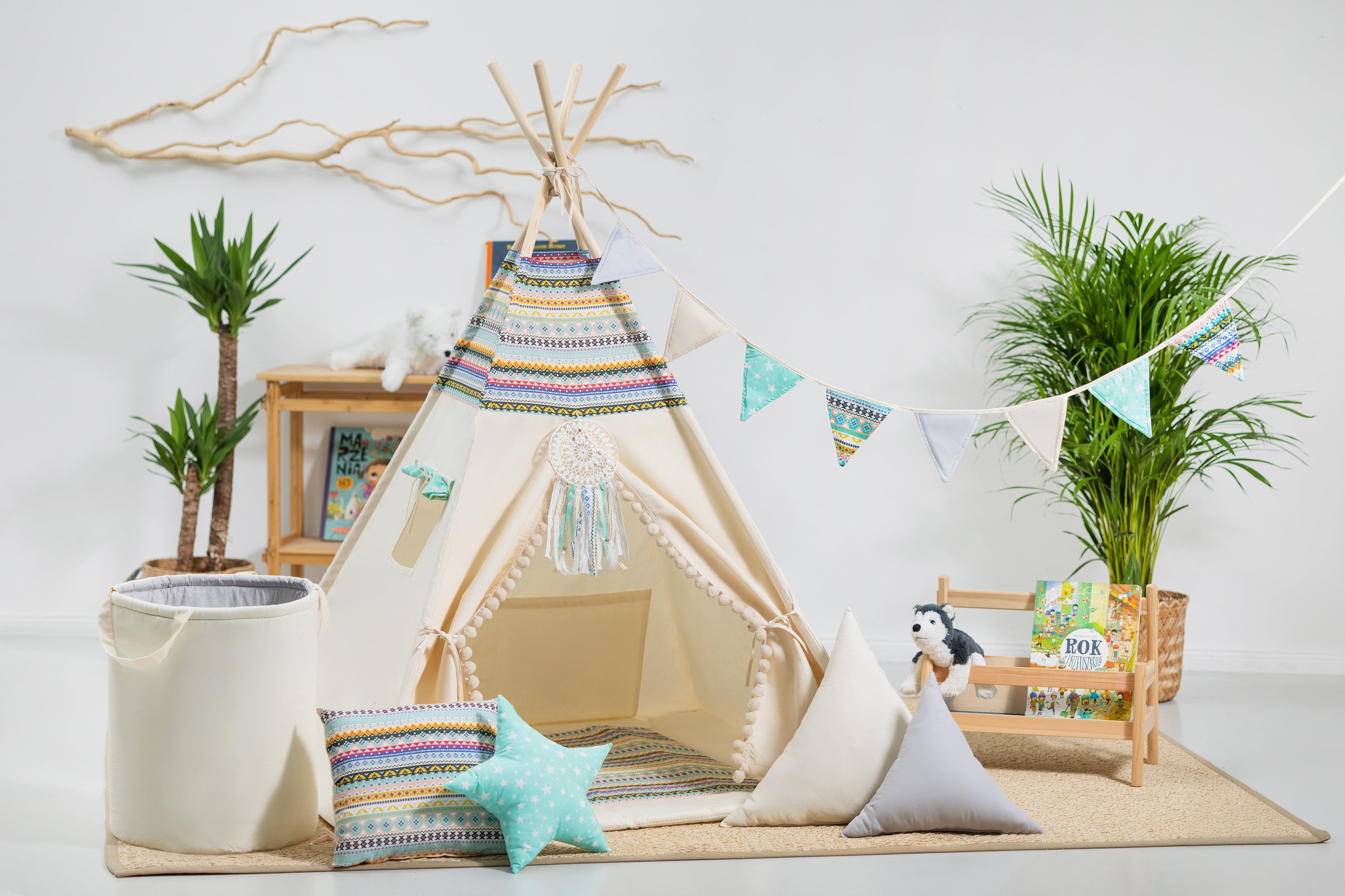 Kids Tipi Tent - Indian Adventure