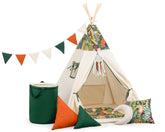 Jungle Teepee Tent | Kids Teepee | Teepee Tent for Kids | Kids Teepee Tent |  Teepee Jungle | Baby Teepee | Teepees for Girls | Teepees for Boys | Jungle Tent | Teepees for Kids |