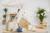 Cream Teepee Tent | Teepee with Pom-poms | Kids Teepee | Teepee Tent for Kids | Kids Teepee Tent | Cream Teepee | Baby Teepee | Teepees for Girls | Teepees for Boys | Cream Tent | Teepees for Kids | Teepee | Tipi |