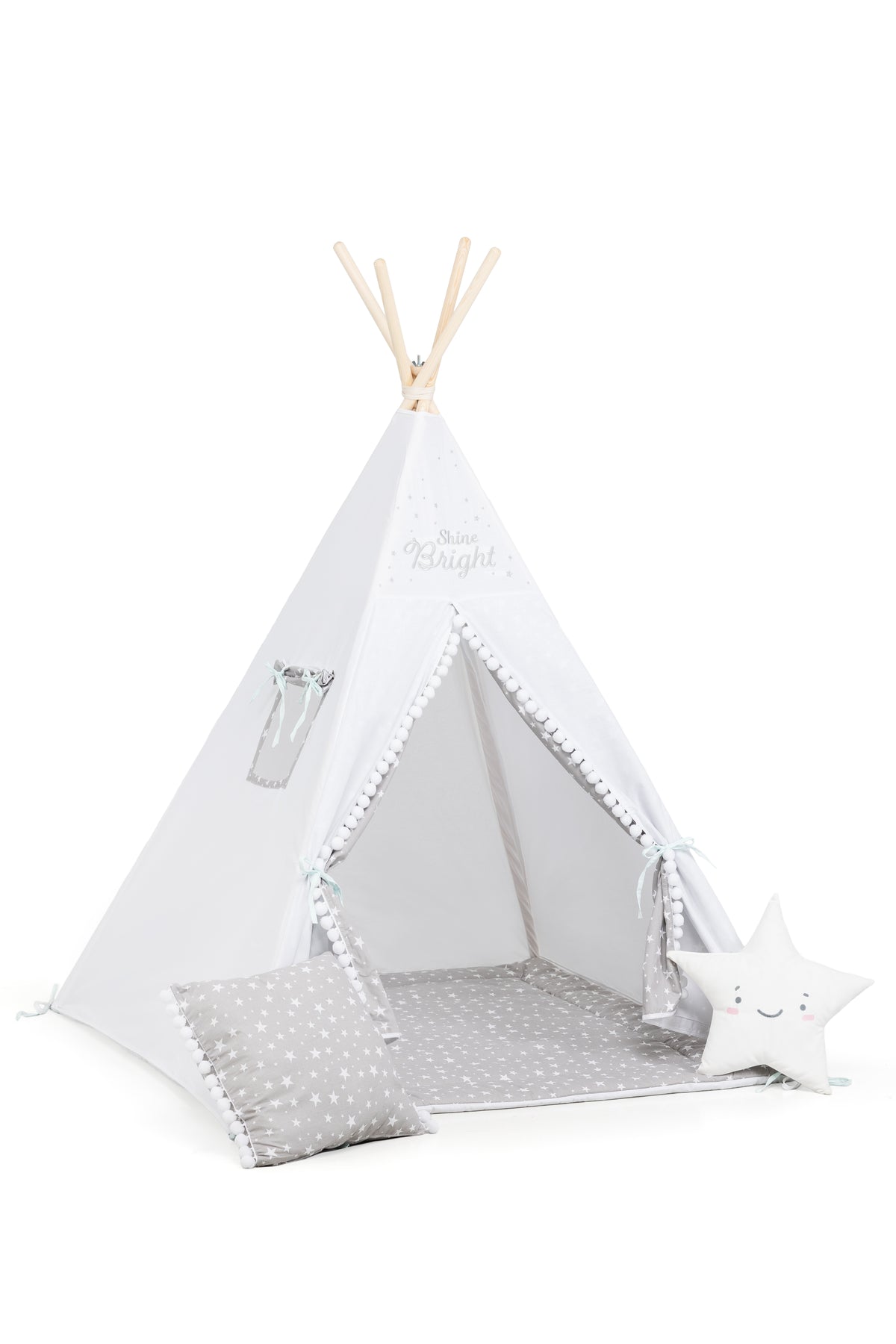 Grey Teepee Tent | Teepee Grey | Kids Teepee | Teepee Tent for Kids | Baby Teepee Tent | Grey Tent | Kids Teepee Tent | Teepee Tent for Boys | Teepee Tent for Girls |  