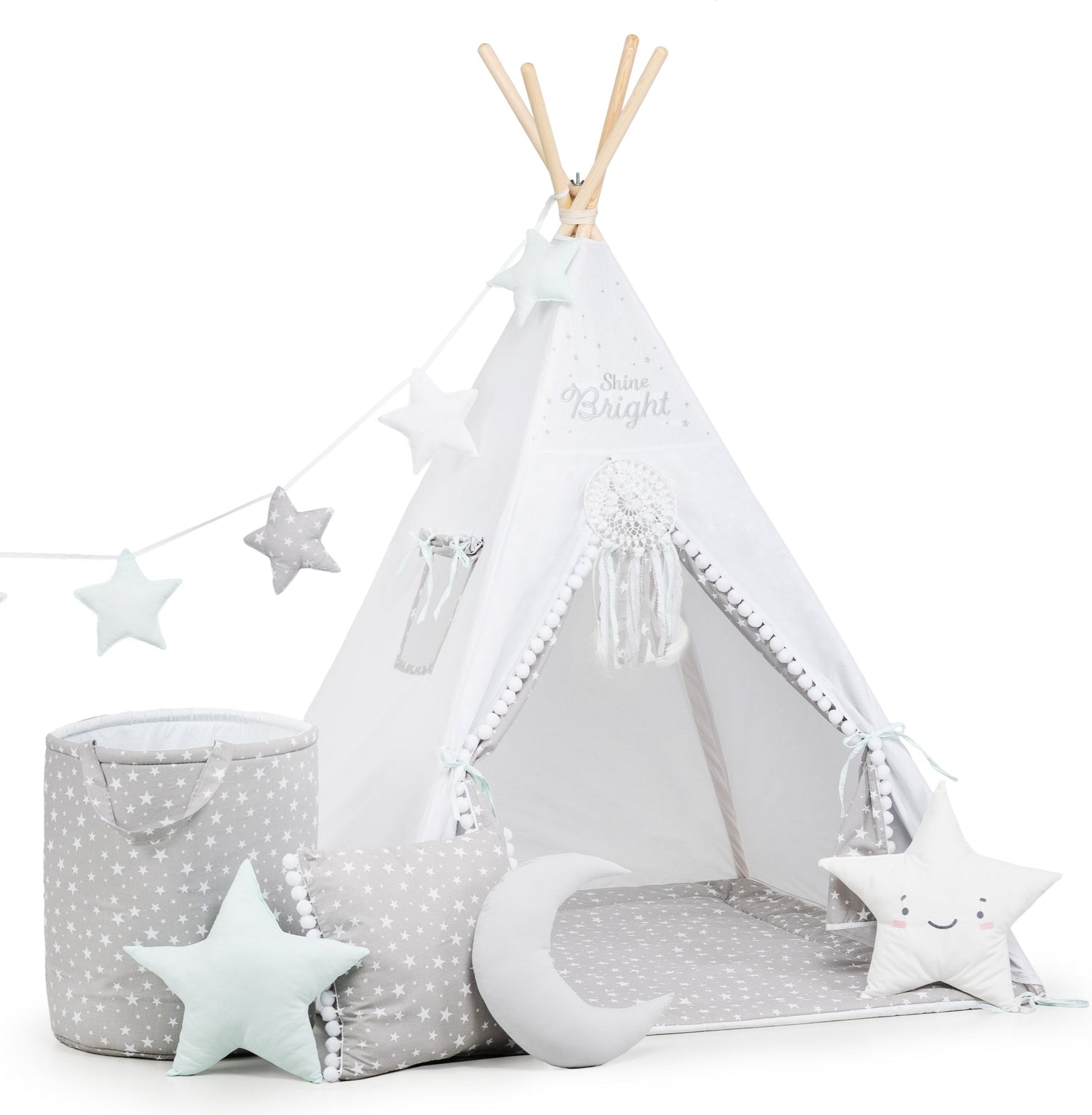 Grey Teepee Tent | Teepee Grey | Kids Teepee | Teepee Tent for Kids | Baby Teepee Tent | Grey Tent | Kids Teepee Tent | Teepee Tent for Boys | Teepee Tent for Girls | 