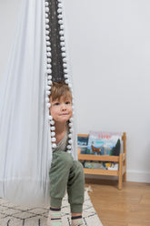 grey cocoon swing | kids cocoon swing | hanging cocoon swings | indoor swing | kids hanging chair swing | grey cocoon swing for kids |