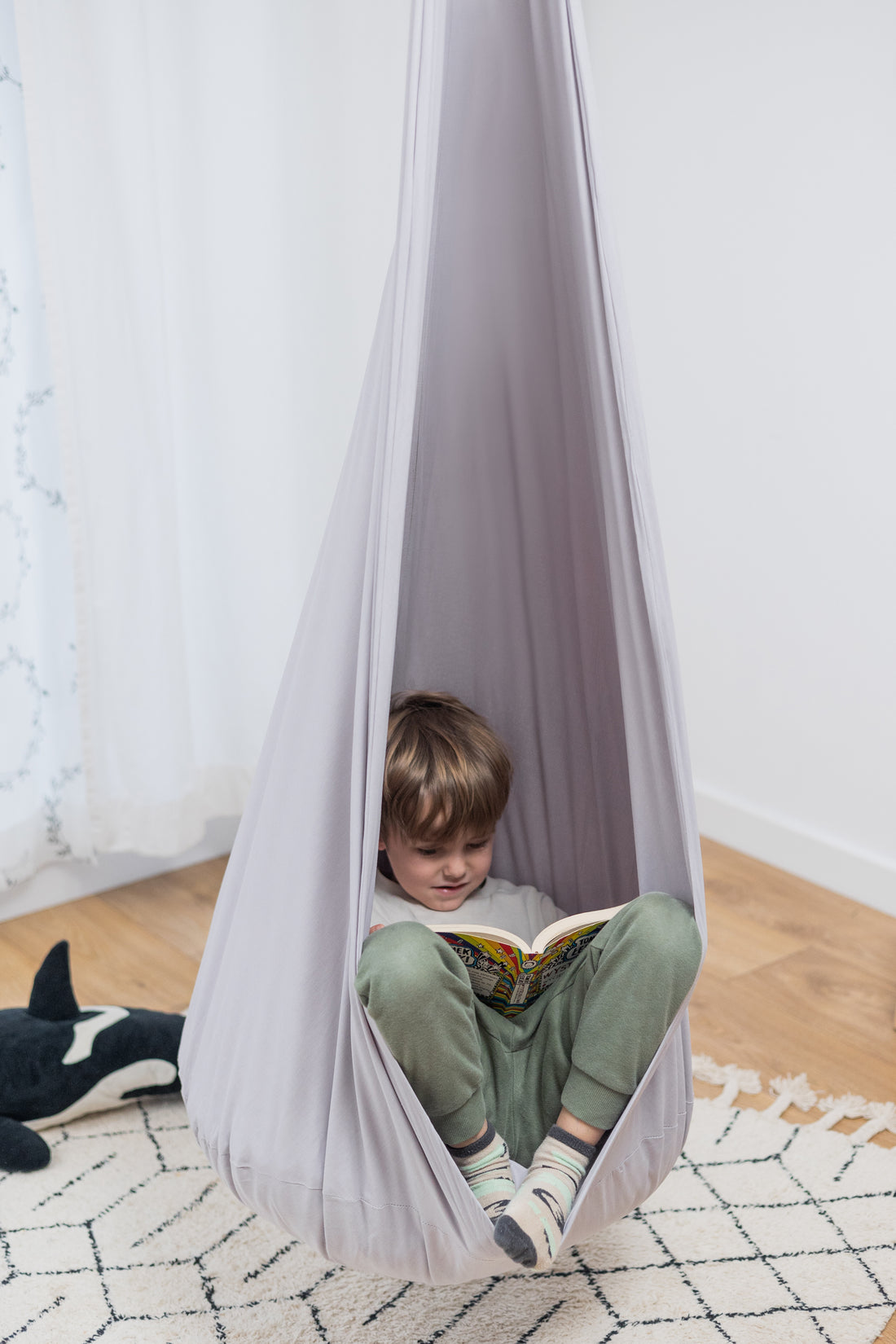 Kids Cocoon Swing - Grey Castle