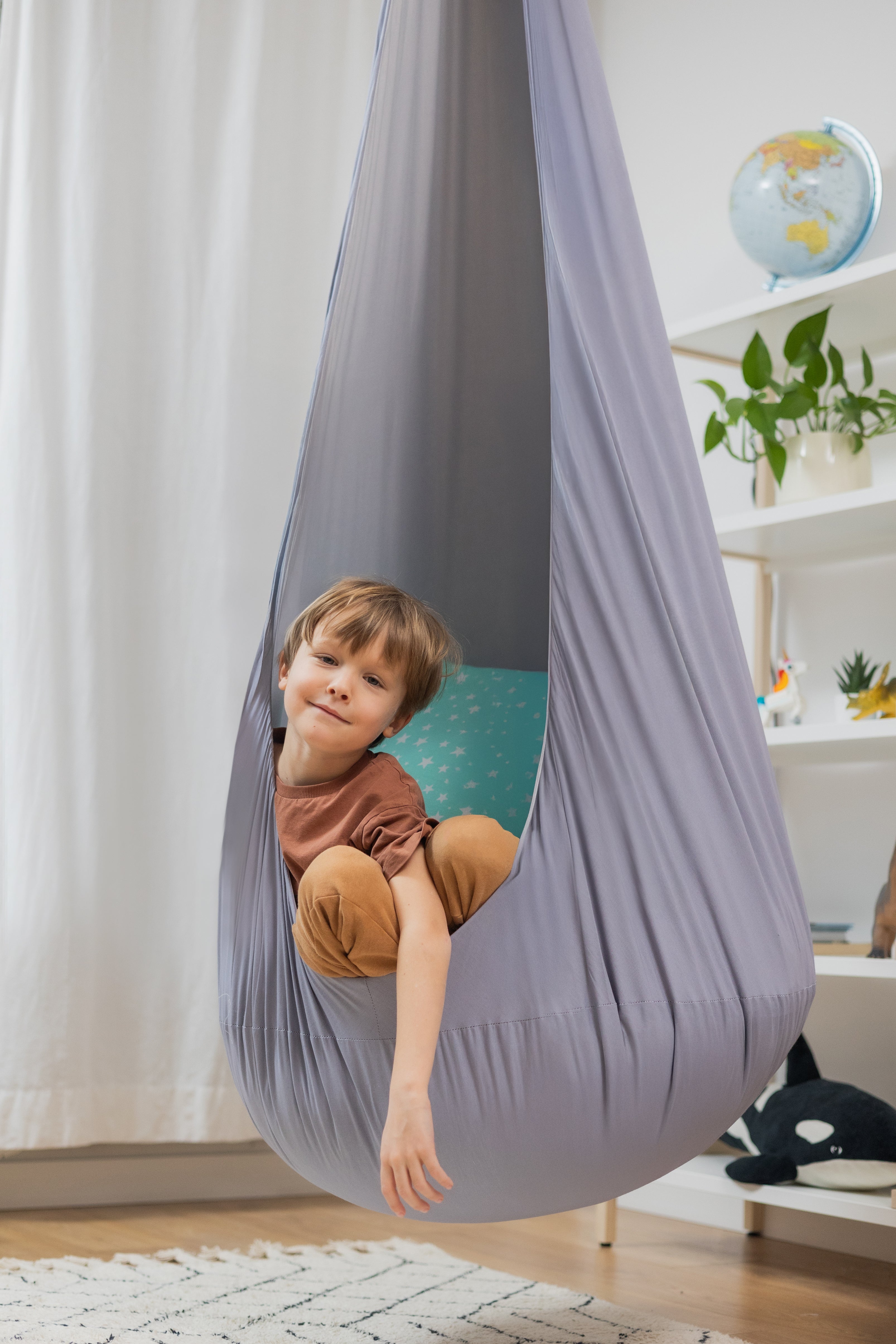 Large Kids Cocoon Swing - Silver Moon