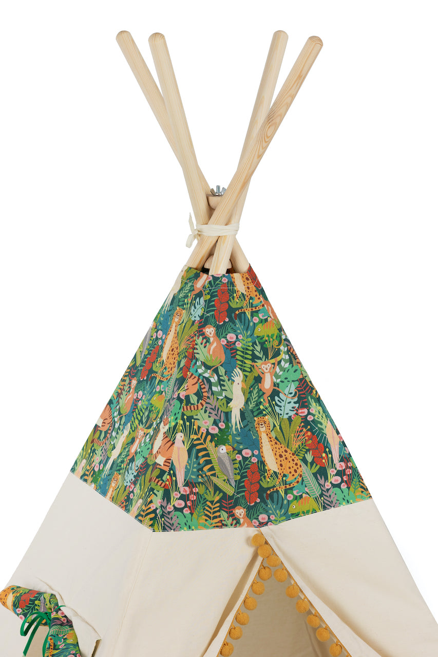 Kids Teepee Tent - Jungle