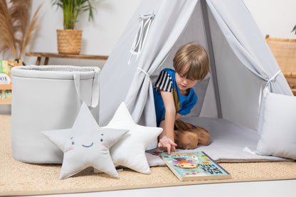 Grey/Blue Teepee Tent | Kids Teepee | Teepee Tent for Kids | Kids Teepee Tent | Grey/blue Teepee | Baby Teepee | Teepees for Girls | Teepees for Boys | Grey/blue teepees for Kids | Teepee | Tipi |