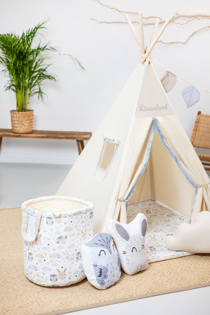 Kids Teepee | Teepee Tent for Kids | Grey &amp; Cream Teepee Tent | Teepee Cream | Cream Teepee | Baby Teepee | Kids Teepee Tent | Teepees for Boys | Teepees for Girls |