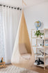 cream/beige cocoon swing | kids cocoon swing | hanging cocoon swings | indoor swing | kids hanging chair swing | cream/beige cocoon swing for kids |