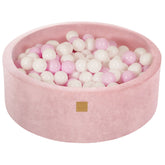 Pink Ball Pit | MeowBaby Pink Ball Pit | MeowBaby Velvet Ball Pit Pink | pink ball pit with balls | ball pit for girls |