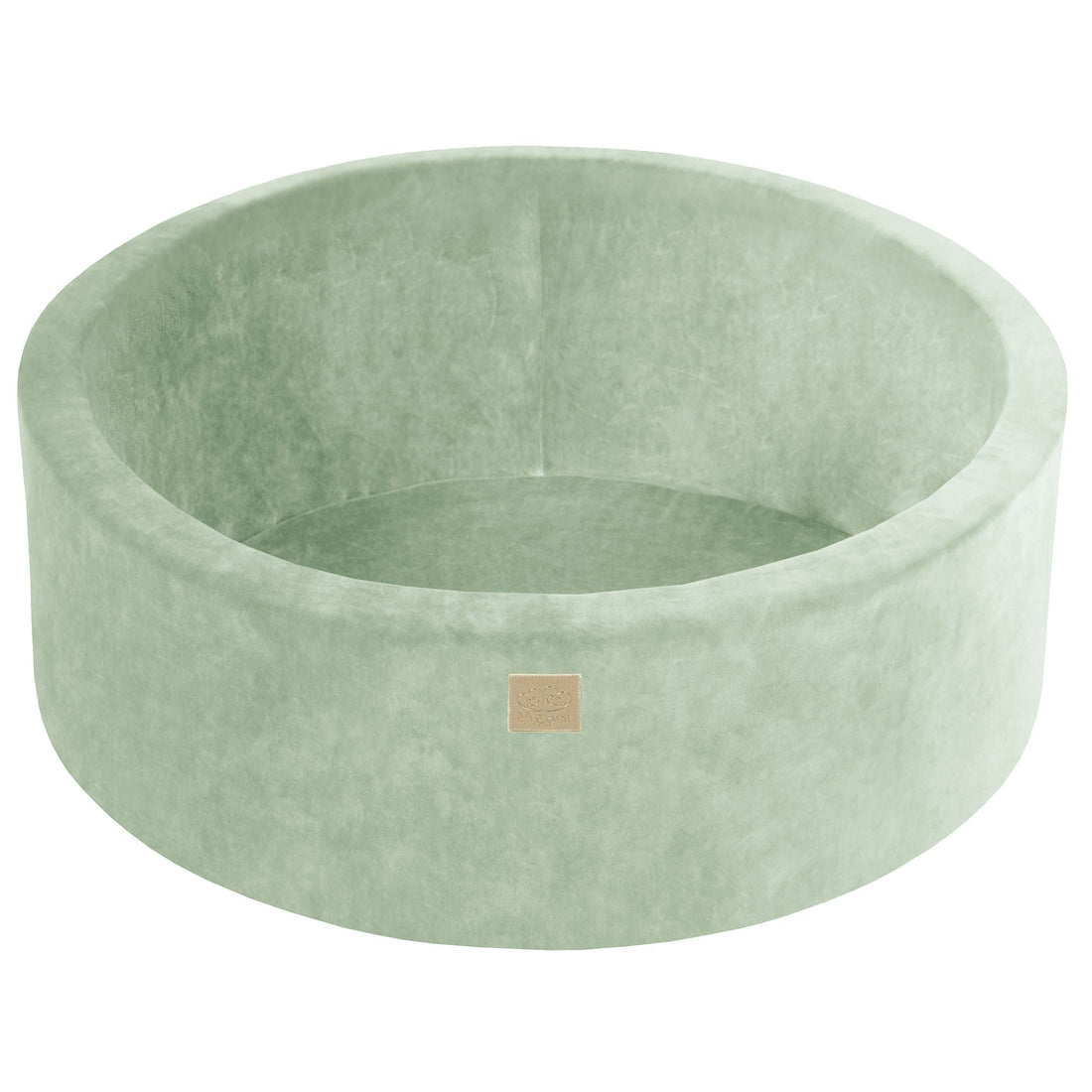 MeowBaby Velvet Foam Baby Ball Pit Sage Green