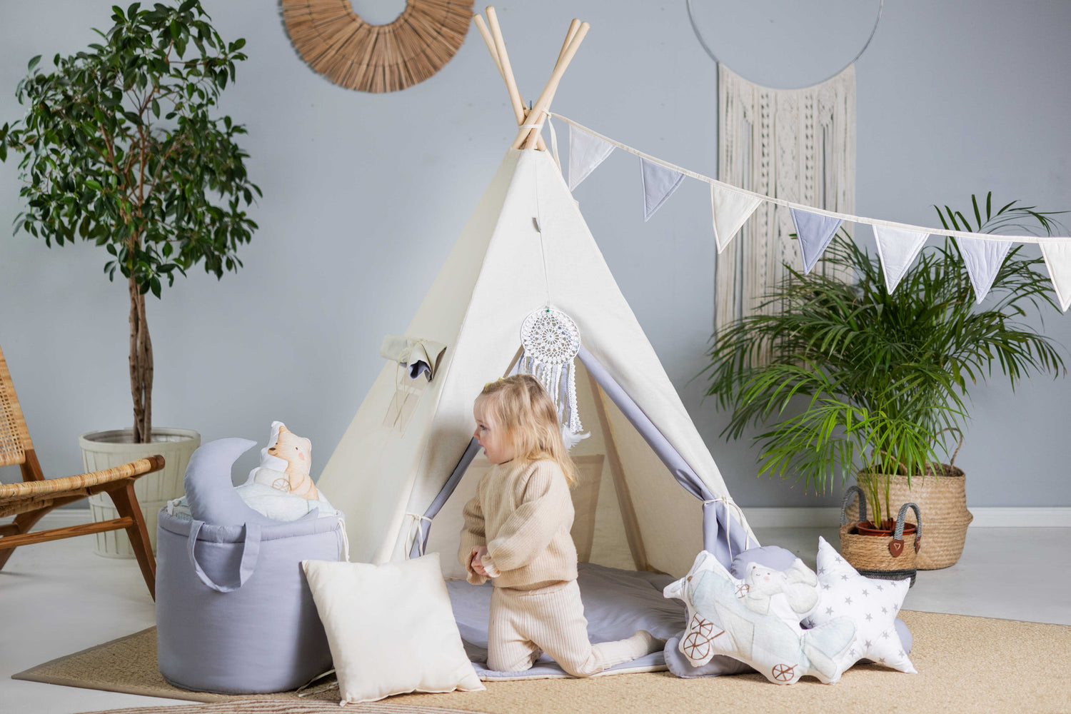 Kids Teepee Tent - Polar Bear