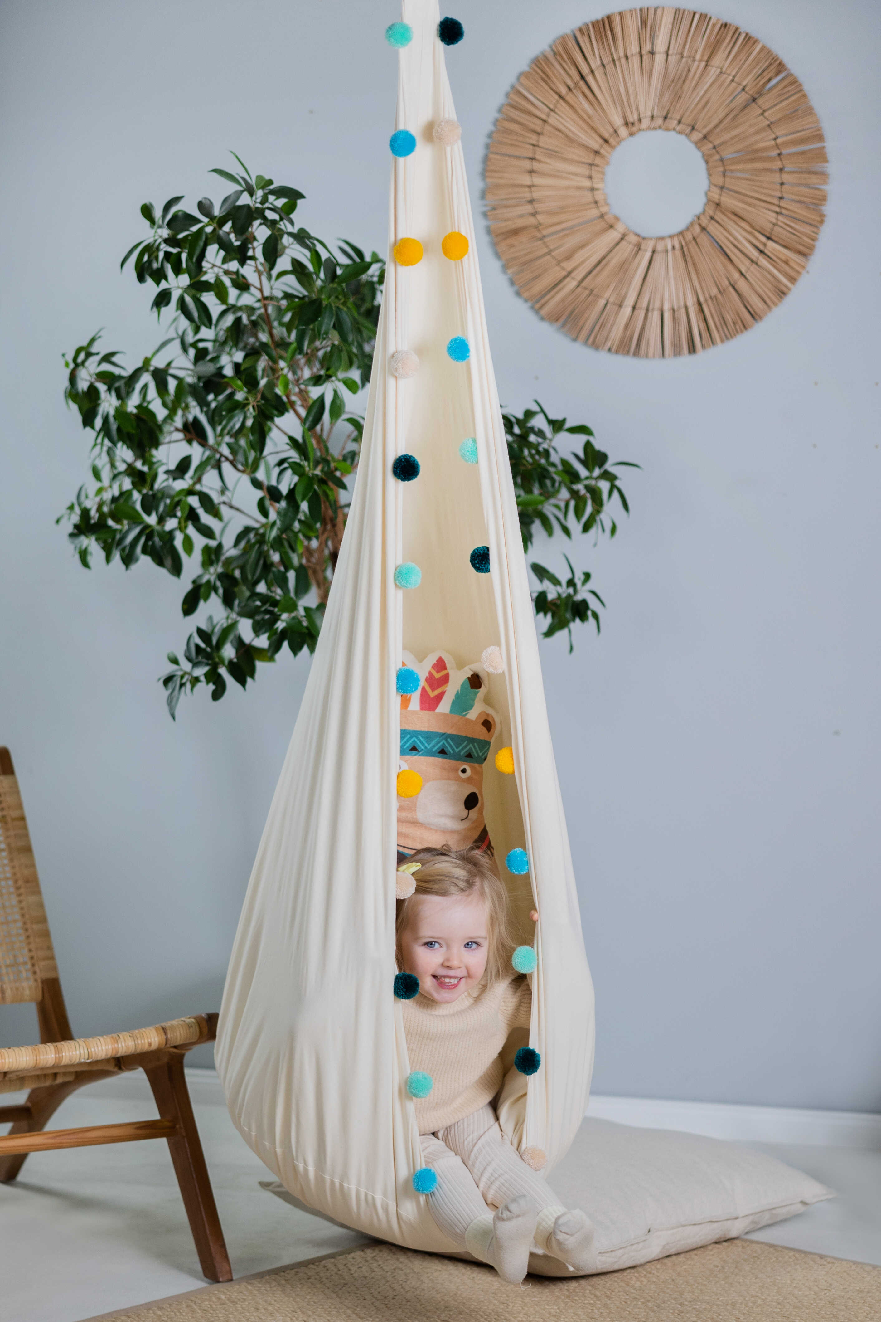 Kids Cocoon Swing - Rainbow