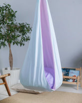 Light Blue and Lilac Cocoon Swing for Kids |